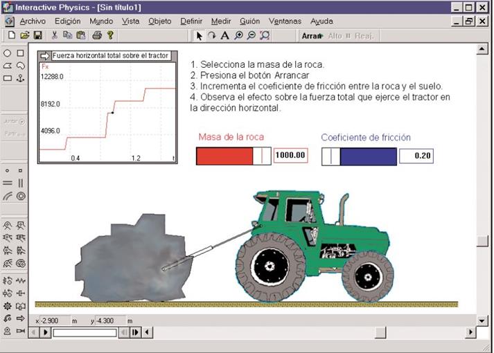 INTERACTIVE PHYSICS, Software de simulación de experiencias de física
